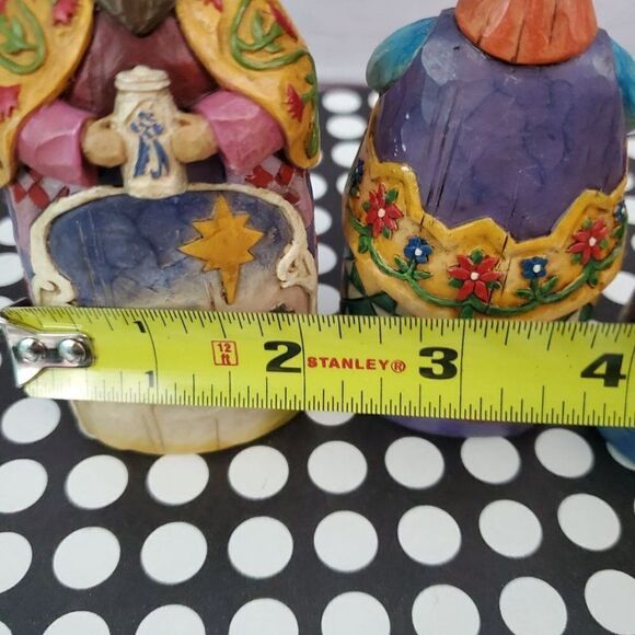 JIM SHORE Heartwood Creek 2004 3 WISE MEN Hanging ornaments Christmas - Picture 8 of 8